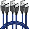 TRAHOO3Pack 6ft USB C Cable Compatible with Kindle Ereaders,Fire