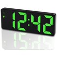 thumbnail image 1 of LinenLoon Digital Alarm Clock for Bedroom.Mirror Surface LED Electronic Clocks.Adjustable Brightness. Snooze Model.Voice Control.12/24H Display.Alarm Clock for Kids.Office.Table.Nightstand, 1 of 5