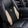 thumbnail image 4 of Almohada Confort Yotijar Cojín suave para Asiento de automóvil Reposapiés Ergonómico Soporte para la espalda silla de avi Beige negro, 4 of 9