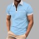 thumbnail image 1 of pstuiky camisetas camisas para hombre, Camisa deportiva tipo jersey de manga corta con cremallera y bolsillos para hombre camisetas de hombre s, 1 of 9