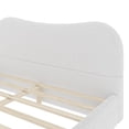 thumbnail image 5 of MODERNLUXE Queen Size Platform Bed, Upholstery Bed, White, 5 of 8