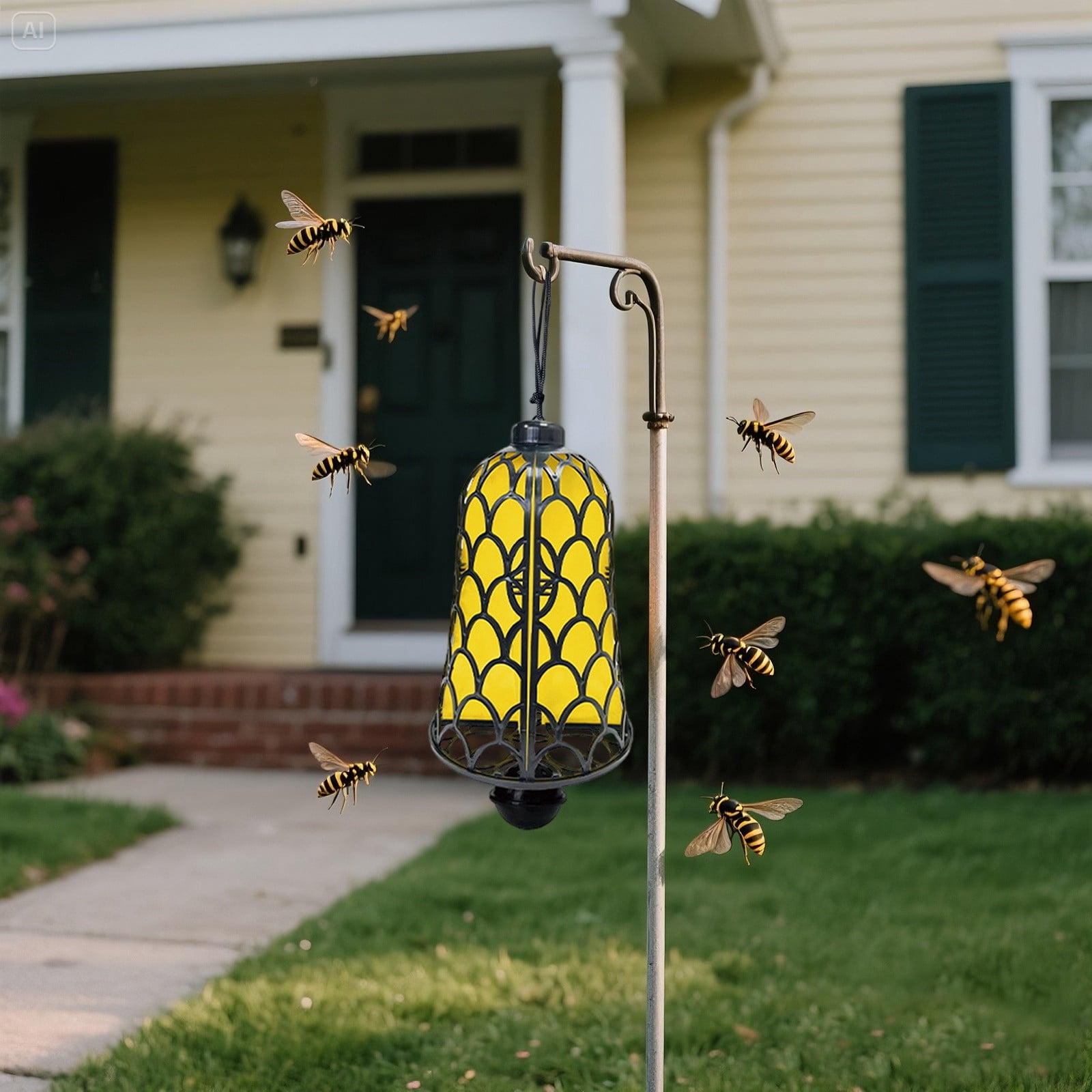 2Packs Upgraded Wasp Trap Outdoor Hanging, Trap for Wasps, Hornets Catcher, Outdoor Safety Guarantee, Landscaping Insect Repellents, Mosquitos Fly Sticky Catch, Replaceable Core
