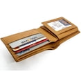thumbnail image 2 of RFID Blocking Men's Genuine Cowhide Leather Premium Bifold Wallet Flap Top ID Card Holder, 2 of 11