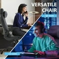 thumbnail image 7 of CL.HPAHKL Video Gaming Chair, Office Chair High Back PU Leather Ergonomic Computer Chair with Lumbar Support, Height Adjustable PC Game Chair Gaming Chair for Adults, Grey, 7 of 7