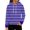 21#Navy, variant on Teen Girls Horizontal Stripe Hoodies Beach Vacation Play Hooded Pullover Tops Retro Loose Long Sleeve Sweatshirts