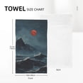 thumbnail image 5 of Waves Horror Mountain Face Wash Cloth 27.5×16in Hand Towels Bathroom Soft Absorbent Kitchen Towel Spring Decorative Dish Hotel Gym Spa, 5 of 5