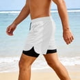 thumbnail image 4 of Rvwovn Men's 2-in-1 Lined Athletic Shorts with Compression Liner Lightweight Workout Running Shorts, 4 of 8