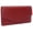 Red, variant on RFID Genuine Leather Women's Slim Flap Wallet Clutch Organizer