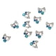 thumbnail image 1 of 10pcs Decoraciones Etiqueta engomada 3D Flor Brillo Diamante de imitación Azul shamjiam Decoraciones Del Arte Del Clavo, 1 of 5