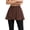 🔥 Coffee, variant on Sentmoon Mini Skirts High Waisted Solid Color Casual Tennis Skirts for Women with Shorts Skirt for Women Vacation Essentials for Women Comfy White Free Size