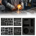thumbnail image 3 of Graphite Mold High-Purity DIY Metal Ornaments Melting Refining, Various Shapes Durable Ingot Mold For Casting Gold Silver Aluminum Copper Brass, 1Pc, Available in Different Shapes(Black,2.8x2.2"), 3 of 5