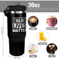 thumbnail image 5 of Old Lives Still Matter Gifts for Men 30 oz Tumbler with Handle and Straw American Flag Stainless Steel Insulated Cups Mug Father''s Day, Christmas and Birthday Gifts for Dad Grandpa Men, 5 of 6