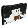 thumbnail image 5 of Wrangler Cow Print Wallets Womens Bifold Credit Card Wallet Women's Wallets, Card Cases & Money Organizers Brown Wallet for Women Ladies Female Cash Wallet with Smooth Zipper, 5 of 7