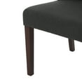 thumbnail image 5 of Noble House Cordella Indoor Contemporary Fabric Dining Chairs, Set of 2, Dark Charcoal, 5 of 6