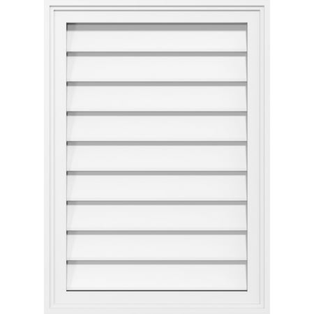 

Ekena Millwork 42 W x 40 H Vertical Surface Mount PVC Gable Vent: Non-Functional w/ 2 W x 1-1/2 H Brickmould Frame
