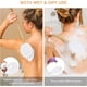 thumbnail image 4 of Cepillo de baño de mango largo de 8 piezas para cepillar la espalda, limpia la piel y exfolia las células viejas de la piel, adecuado para hombres y mujeres, 4 of 5