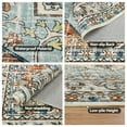 thumbnail image 5 of Findosom Retro Area Rugs 5'x8' Oriental Floor Carpet,Washable Non-Slip Soft Large Rugs for Living Room,Low Pile Indoor Rugs for Bedroom Dining Room Entryway Office Home Decor,Orange, 5 of 9