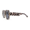 thumbnail image 3 of Womens Oversized Glitter Squared Rectangular Butterfly Plastic Sunglasses Slate Tortoise - Black, 3 of 4