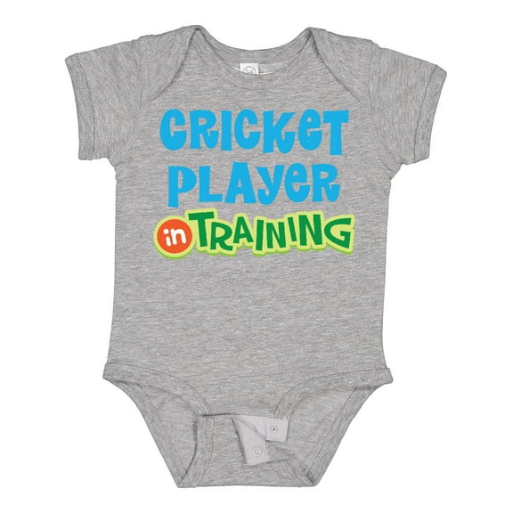 Inktastic Cricket Player in Training Boys or Girls Baby Bodysuit