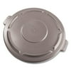 Rubbermaid Commercial 263100GY Round Brute Lid For 32-Gallon Waste Containers, 22 1/4" Diameter, Gray