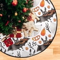 thumbnail image 4 of Coolnut Halloween Bat Spooky Christmas Tree Mats Waterproof Tree Skirt, Watercolor Xmas Tree Stand Tray Mat Floor Protector Pad for Holiday Party Decoration, 28.3", 4 of 6
