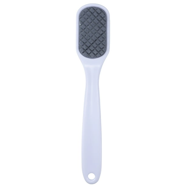 1 pieza de doble cara, lima para pies, gruesa y fina, pedicura, elimina la piel muerta, blanco, plástico
