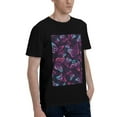 thumbnail image 2 of Bingfone Purple Butterfly Men'S Loose Fit Short-Sleeve Pocket T-Shirt, 2 of 7