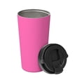 thumbnail image 2 of Portable Thermos Cup Coffee Cup 6.9×3.4in Invisible Ring Easy To Carry For Car Cafe Office Home Hotpink, 2 of 8