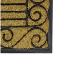 thumbnail image 5 of Decorative Black Rubber and Coir Outdoor Rectangular Door Mat 29.5" x 17.75", 5 of 5