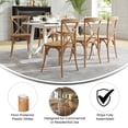 thumbnail image 5 of BizChair Light Brown X-Back Chair, 5 of 14