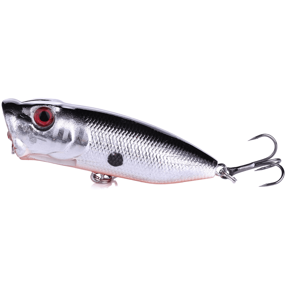 Hard Bait Lure 6.5cm 12G Topwater Popper With 6 Hooks For Saltwater Sea Fishing Floating For Action Tackle(PO030-1)