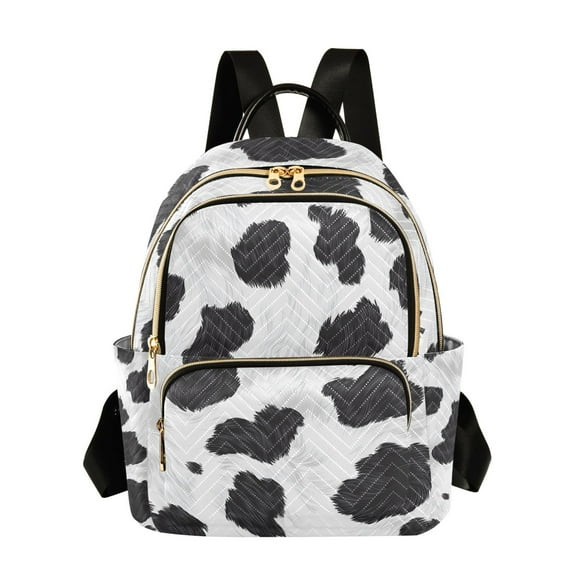 ALAZA Cow Print Womens Travel Laptop Backpack Large Daypack Ladies Shoulder Bags S