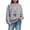 Gray, variant on MOJOGO Valentines Sweater for Women Graphic Long Sleeve Crewneck Sweaters Trendy Fall Spring Tops for Her Navy M