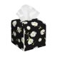 thumbnail image 1 of Balery Daisies Flowers Porta Pañuelos de Cuero con Estampado – Funda Moderna Cuadrada para Caja de Pañuelos, Dispensador 5x5x5'', 1 of 7