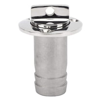 ISURE MARINE 1" Boat Garboard Drain Plug Gas Fuel Deck Fill/Filler with Keyless Cap Marine Mirror- Polished 316 Stainless Steel Hardware for Boat Yacht Caravan