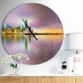 thumbnail image 2 of DesignArt Hong Kong Panorama at Twilight Large Wall Clock, 2 of 2