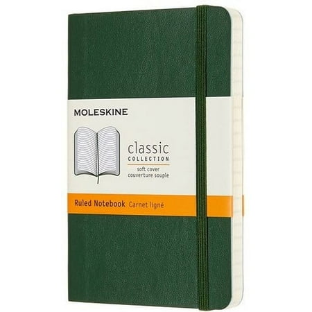 UPC: 8058647629148 | Moleskine Notebook  Pocket  Ruled  Myrtle Green  Soft Cover (3.5 x 5.5) (Books)