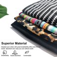 thumbnail image 4 of Diadema suave Boho BRILLAR Estampado Flores Leopardos juego de 2, 4 of 5
