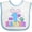 White and Blue, variant on Inktastic My 1st Easter One with Bunny Ears and Tail Boys or Girls Baby Bib