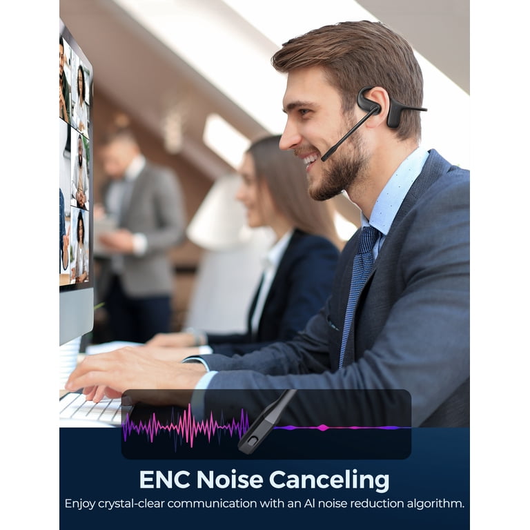VicTsing Open Ear Wireless Headphones with Noise Canceling photo 2