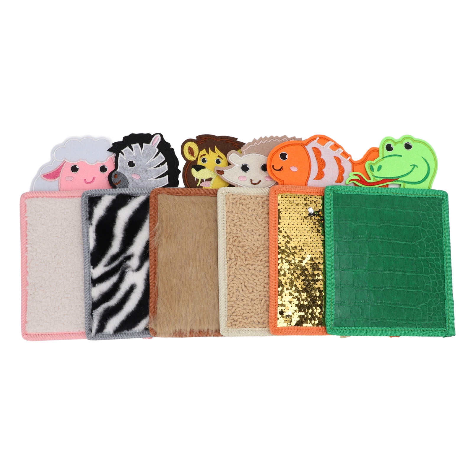 Riousery 6-Piece Kids Sensory Mini Play Mat Set, Textured Autism Sensory Toys for Home and Classroom, Washable Floor Tiles, 9.84 inches / 25 cm