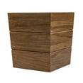 thumbnail image 2 of Teak Waste Basket Large, 2 of 5