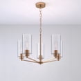 thumbnail image 3 of 9515-MG Millennium Lighting Beverlly - 5 Light Chandelier-21.5 Inches Tall and 26 Inches Wide-Modern Gold Finish    -Traditional Installation, 3 of 6
