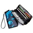 thumbnail image 2 of Ayli Women's RFID Block Leather Butterfly Zip Around Cell Phone Clutch Wallet, 2 of 7