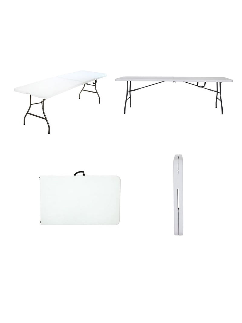 COSCO Deluxe Foldable Large 8ft x 30in Blow Molded Folding Table