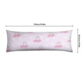 thumbnail image 4 of Vintage Pig Body Pillow Cover 20x54 - Kawaii Pig Print Watercolor Art - Soft Cozy Pillow Case for Full Body Comfort, Machine Washable, 4 of 4