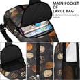 thumbnail image 4 of Sling Backpack,Patterned Pumpkins Halloween Pattern Crossbody Bag with Water Bottle Holder,Waterproof Sling Bag for Men/Women with Chest Phone Holder for Hiking,Travel, 4 of 6