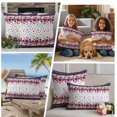 thumbnail image 5 of Red Blue Spring Floral Outdoor Waterproof Pillow Covers, Independence Day Navy Blue Stars Decorative Square Throw Pillowcase Sofa Cushion Sham for Patio/Couch/Chair, 20"x20" 2 Pack, 5 of 8