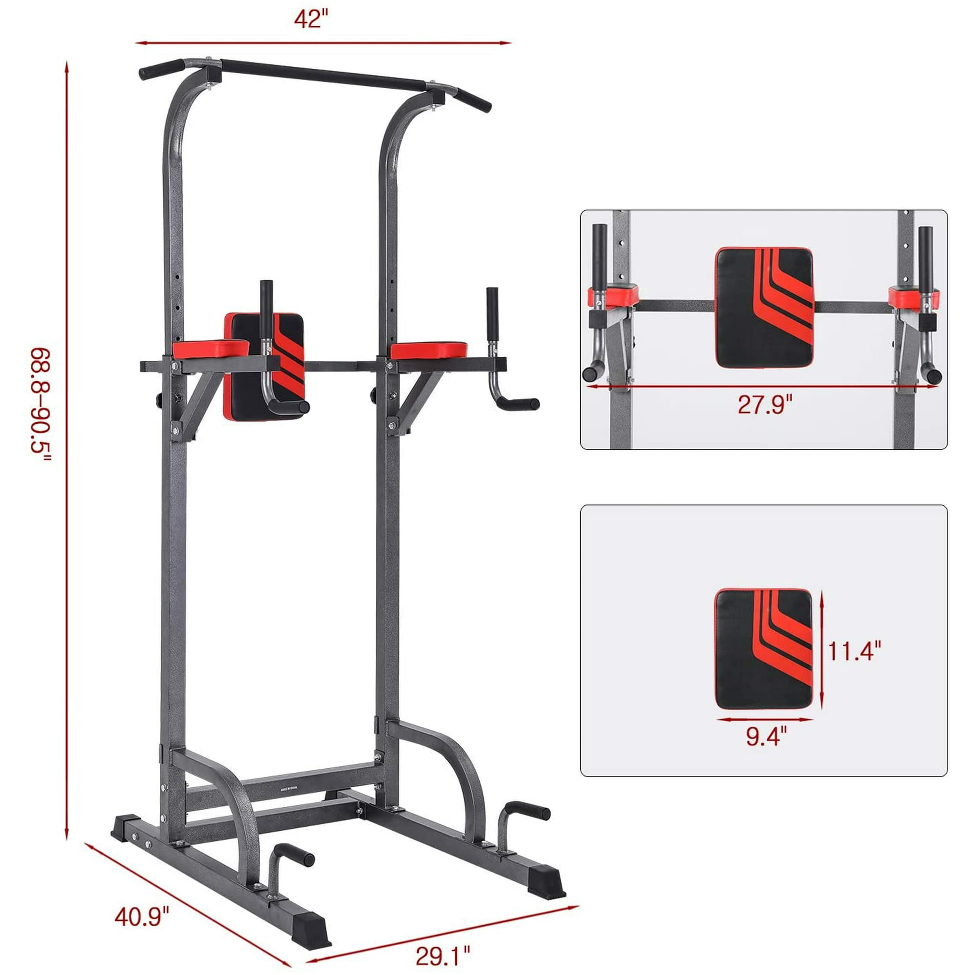 Lift Pro Power Tower Multi Function Workout Dip Station For Home Gym