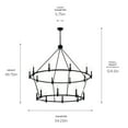 thumbnail image 2 of Kichler Lighting - Carrick - 18 Light Chandelier-49.75 Inches Tall and 54.25, 2 of 6